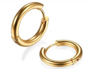 Fashion Hoop Earrings 18K Gold